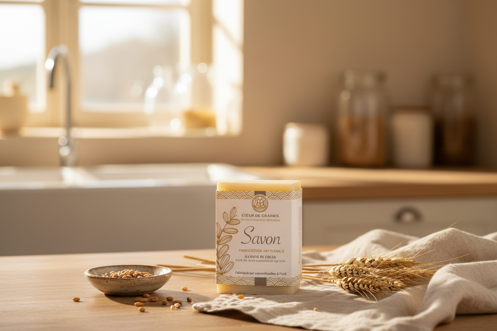 Savon nature à l'huile de colza